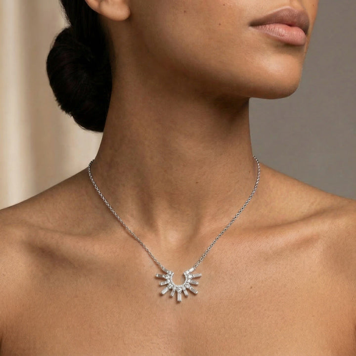 LEIBISH AURORA Diamond Pendant Brand Necklace