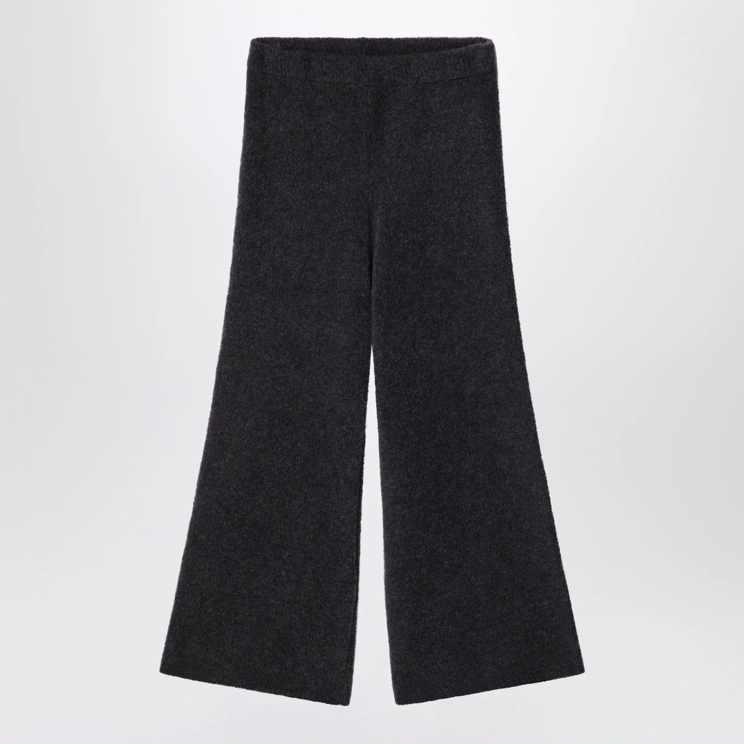 Douuod - Ebony brown bouclé knit trousers Brand Pants 4Y