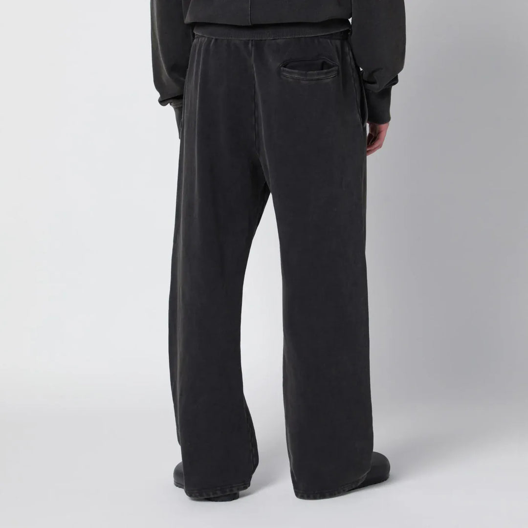 Entire Studios - Washed black cotton jogging trousers Brand Pants