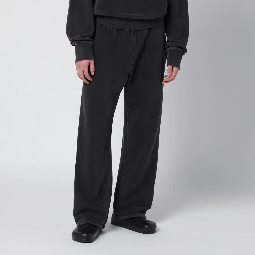 Entire Studios - Washed black cotton jogging trousers Brand Pants XS