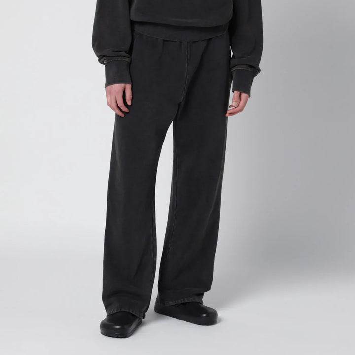 Entire Studios - Washed black cotton jogging trousers Brand Pants XS