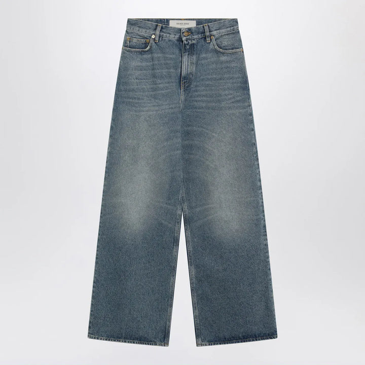 Golden Goose - Blue washed wide-leg jeans Brand Pants 24