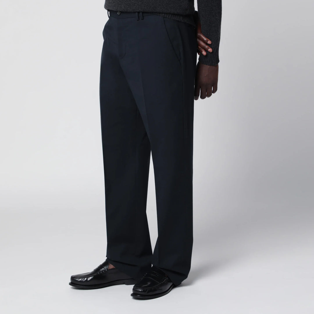 PT Torino - Blue Wool-Blend Trousers Brand Pants