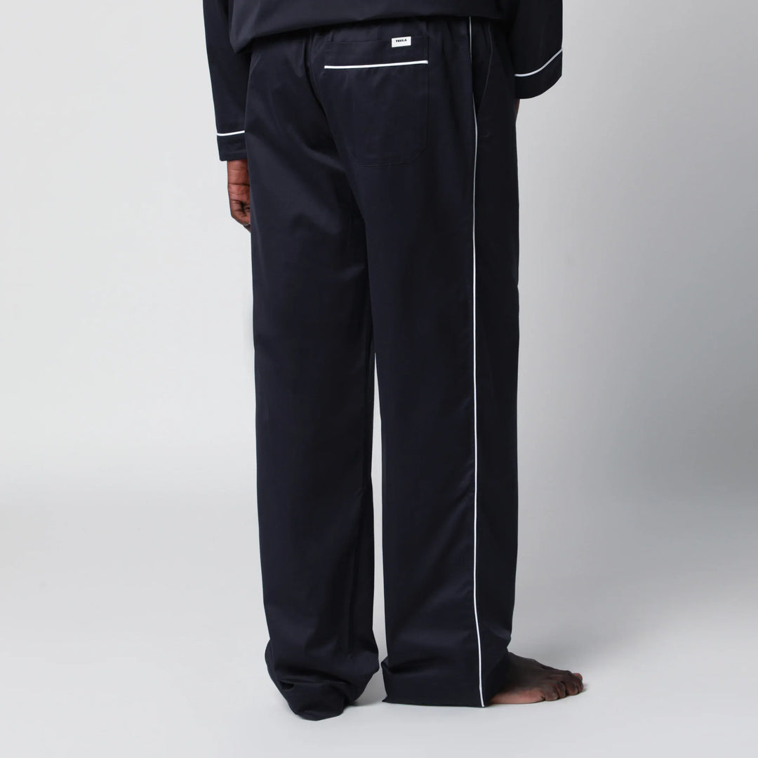 Tekla - Blue pajama trousers Brand Pants