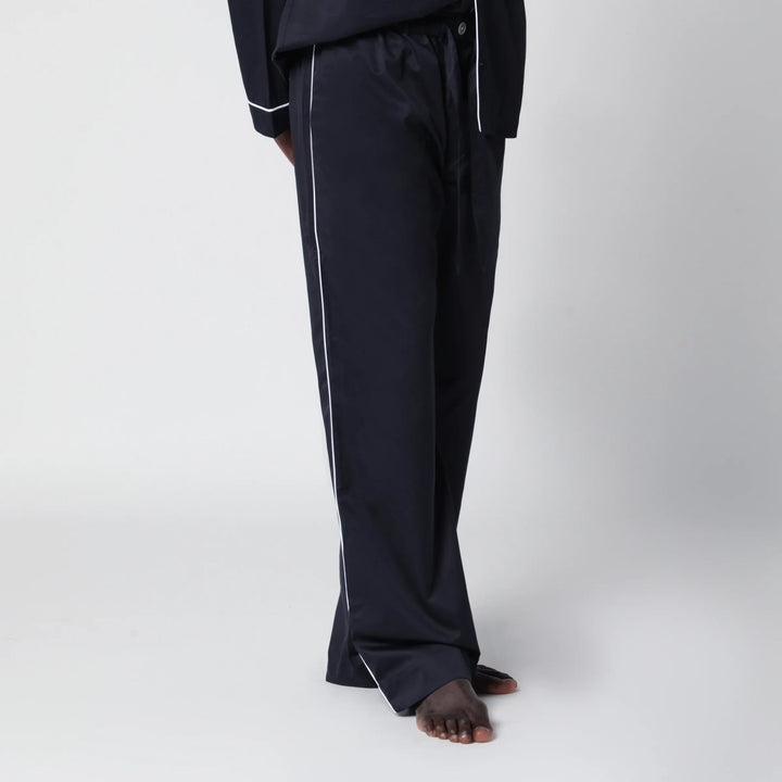 Tekla - Blue pajama trousers Brand Pants