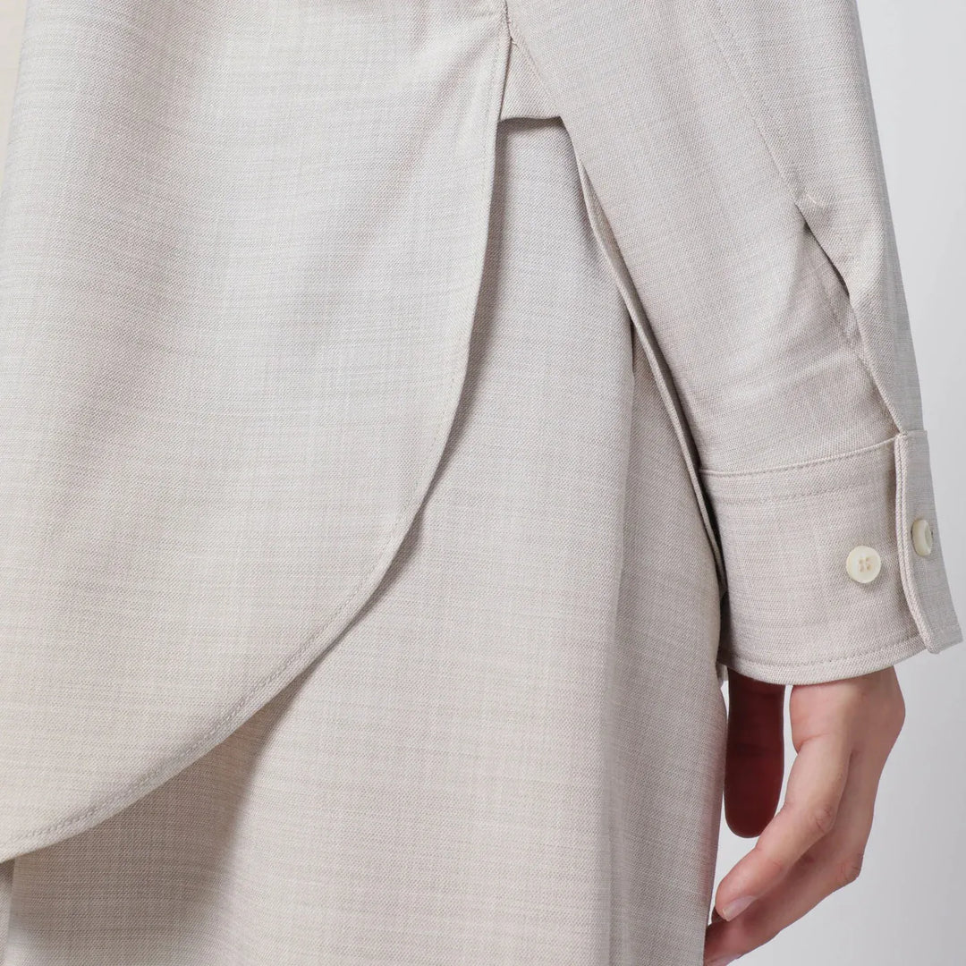 THE ANDAMANE - Trousers in ivory melange Brand Pants XS