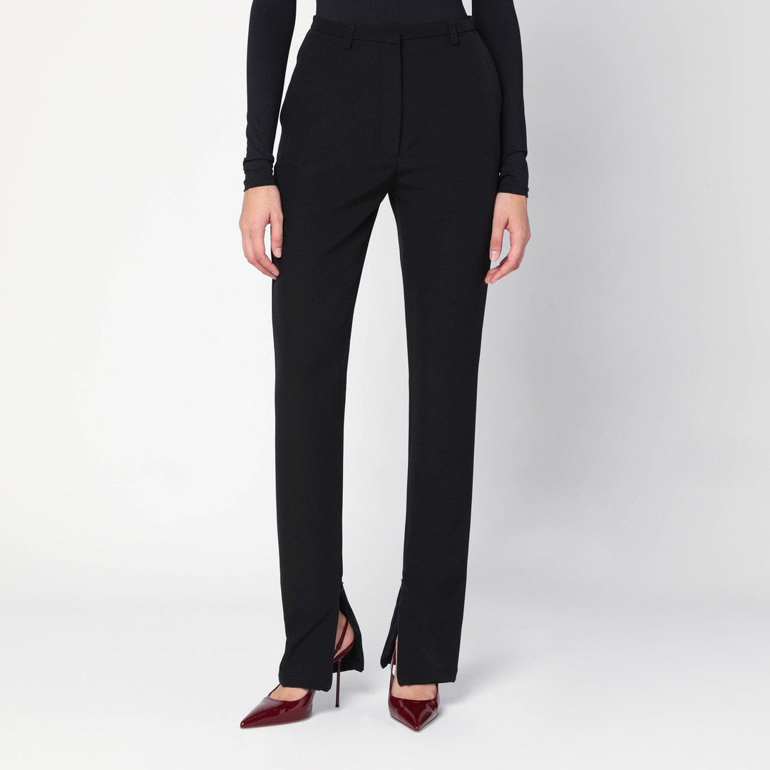Pants 44  IT TheLatest - Black trousers with zipped slits Brand