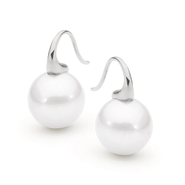 Ikecho Pearl Earrings Ikecho Edison Round Short Plain Hook Earrings Brand