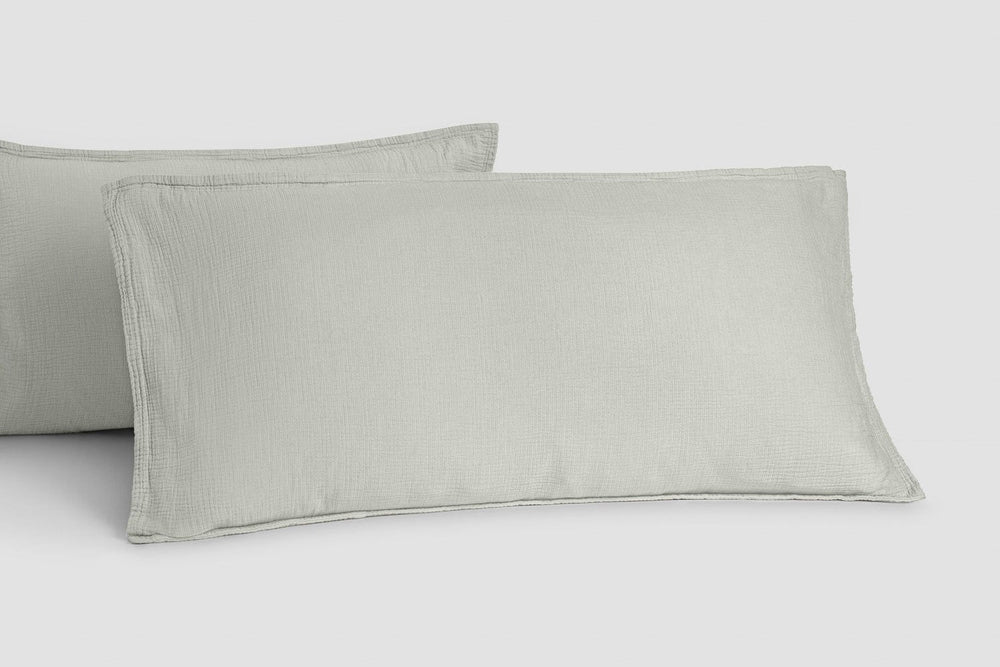 Bemboka pillow cases Dove / King pair 48x90cm Bemboka Ripple Pillow Cases Bemboka Ripple Pillow Cases I Supreme Comfort I Best Sleep I Shop Now Brand