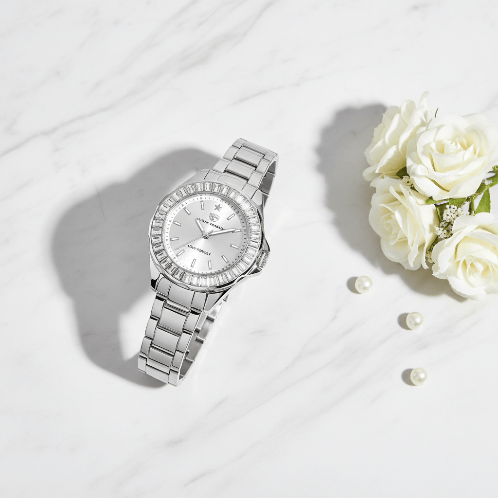 Chiara Ferragni Sport Silver Watch Brand Quartz Watches