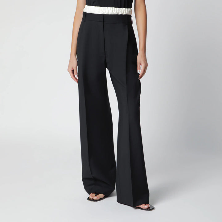 Róhe - Black Trousers with Boxer Detail Brand 34  FR