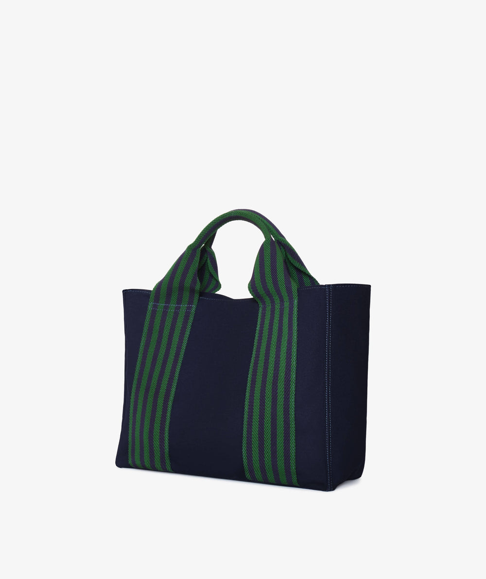 Satchel Bag My Style Bags Heritage Beach Bag in Blue Brand