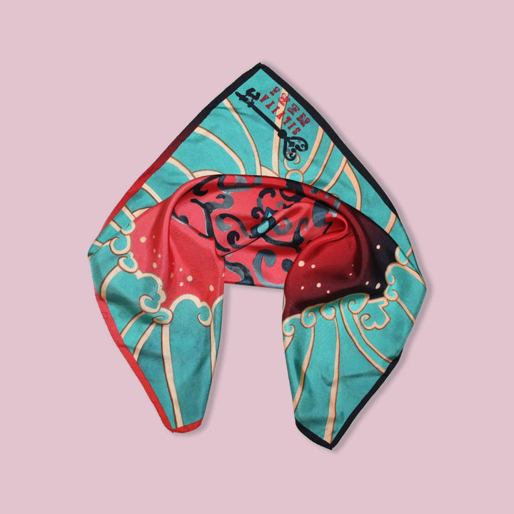 Silviya Neri Scarves Cuore Silk Scarf By Silviya Neri Brand