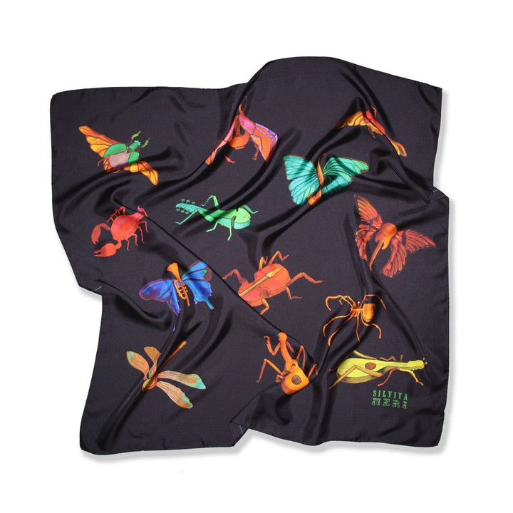 Silviya Neri Scarves 70x70 cm Wonder Band Silk Scarf By Silviya Neri Brand