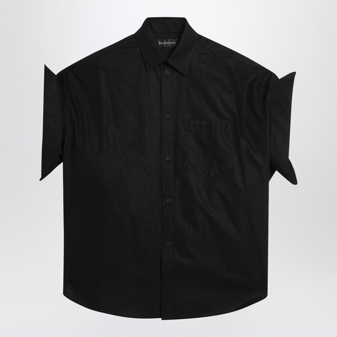 Shirts &amp; Tops Balenciaga - Black shirt with turn-up sleeves Brand