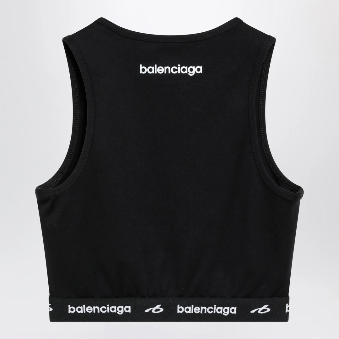 Balenciaga - Techwear bra top in black technical fabric Brand Shirts &amp; Tops