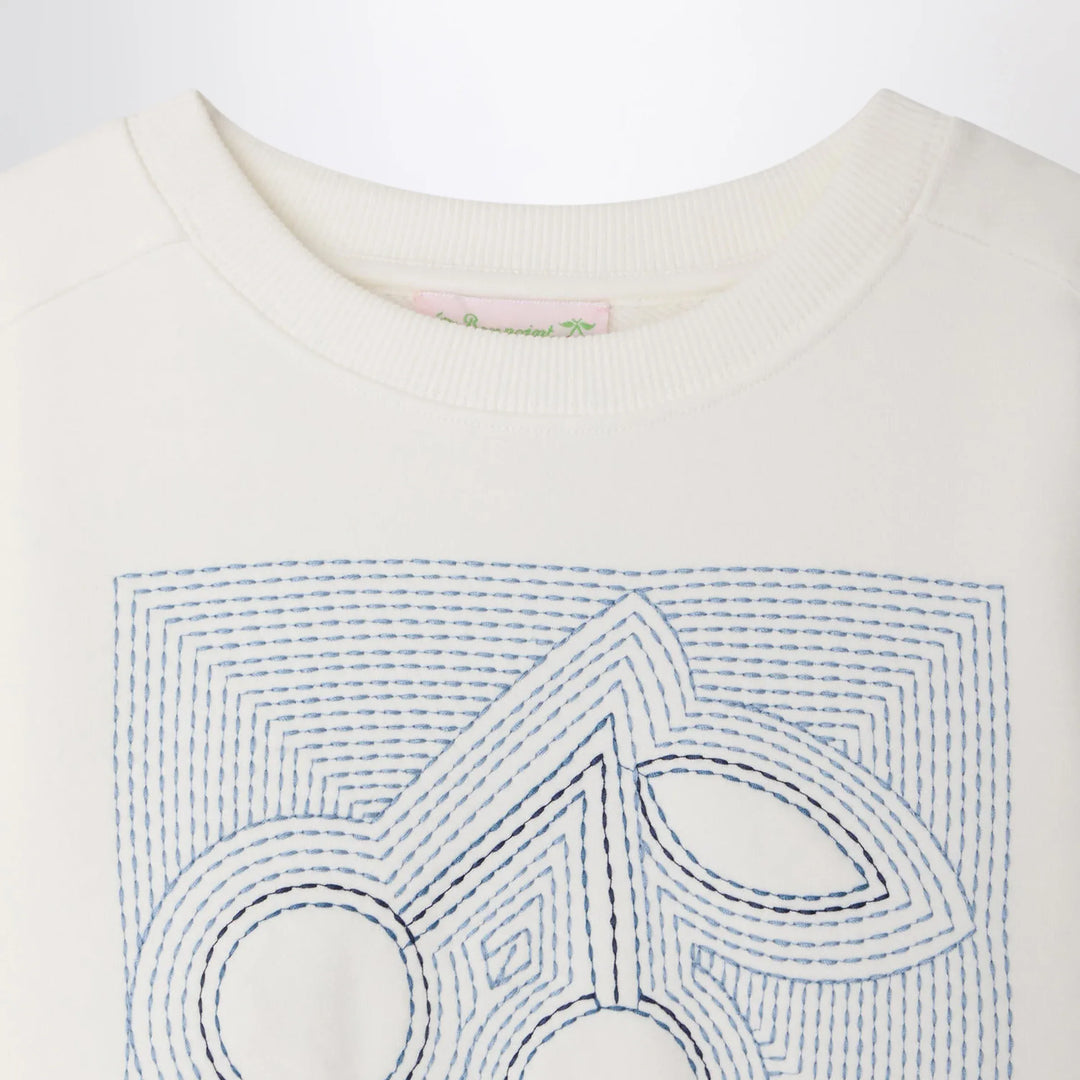 Bonpoint - Gena white sweatshirt with embroidered cherries Brand Shirts &amp; Tops