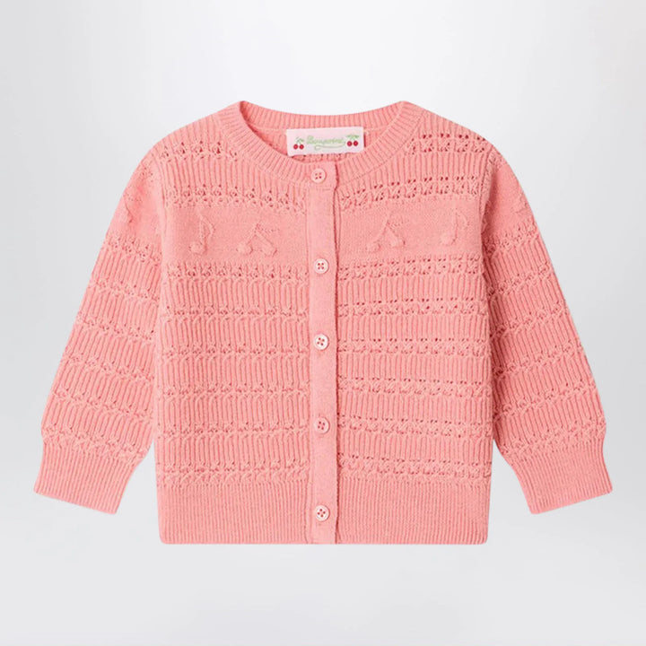Bonpoint - Mahana cardigan with cherries and musical notes in wool blend Brand Shirts &amp; Tops 12M