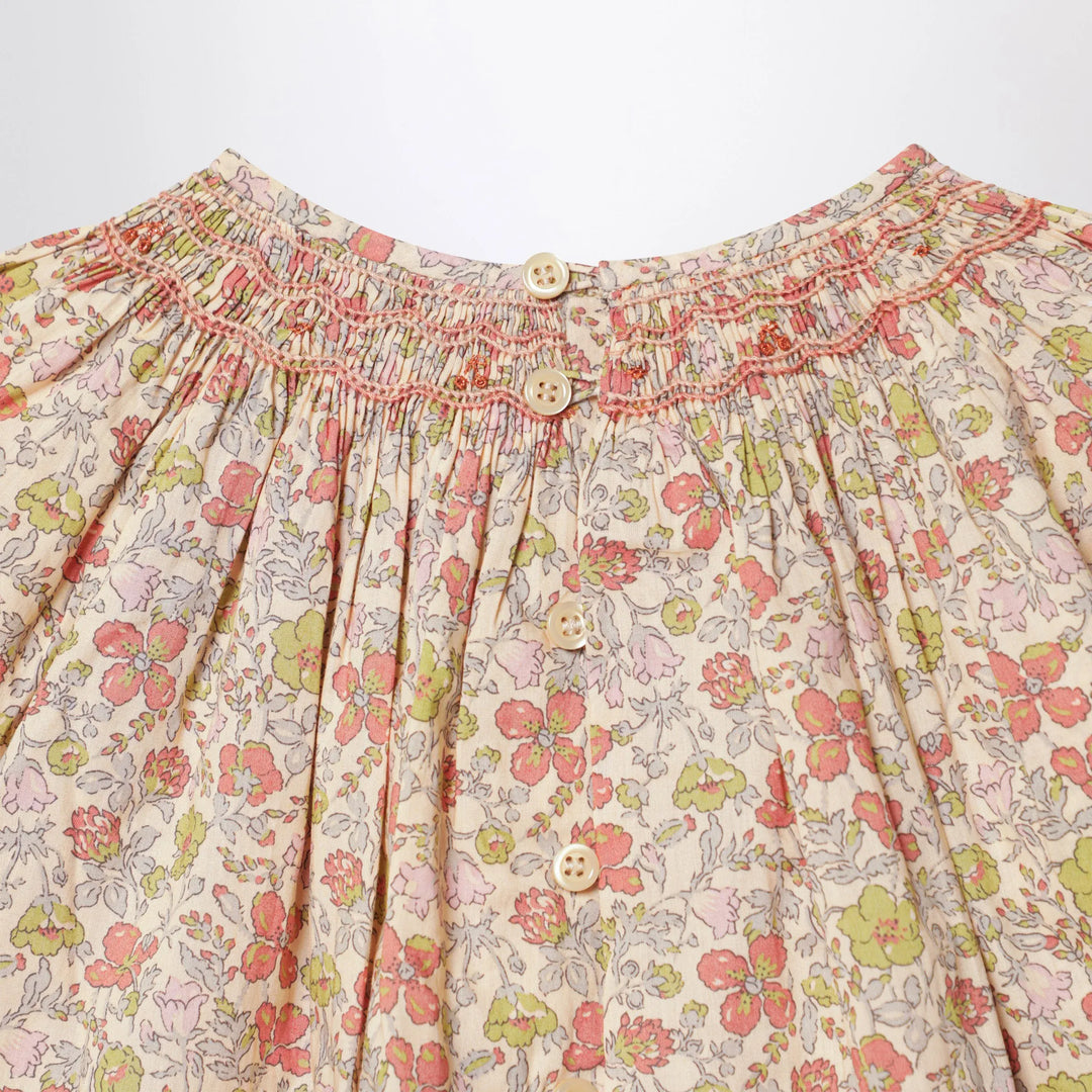 Bonpoint - Pink Liberty fabric shirt Brand Shirts &amp; Tops