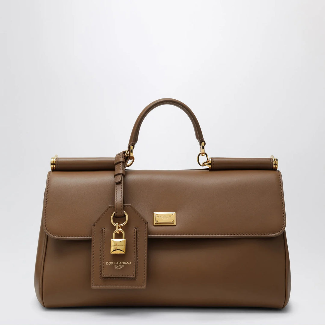 Dolce&amp;Gabbana - My Sicily top handle bag in caramel leather Brand Shirts &amp; Tops TU