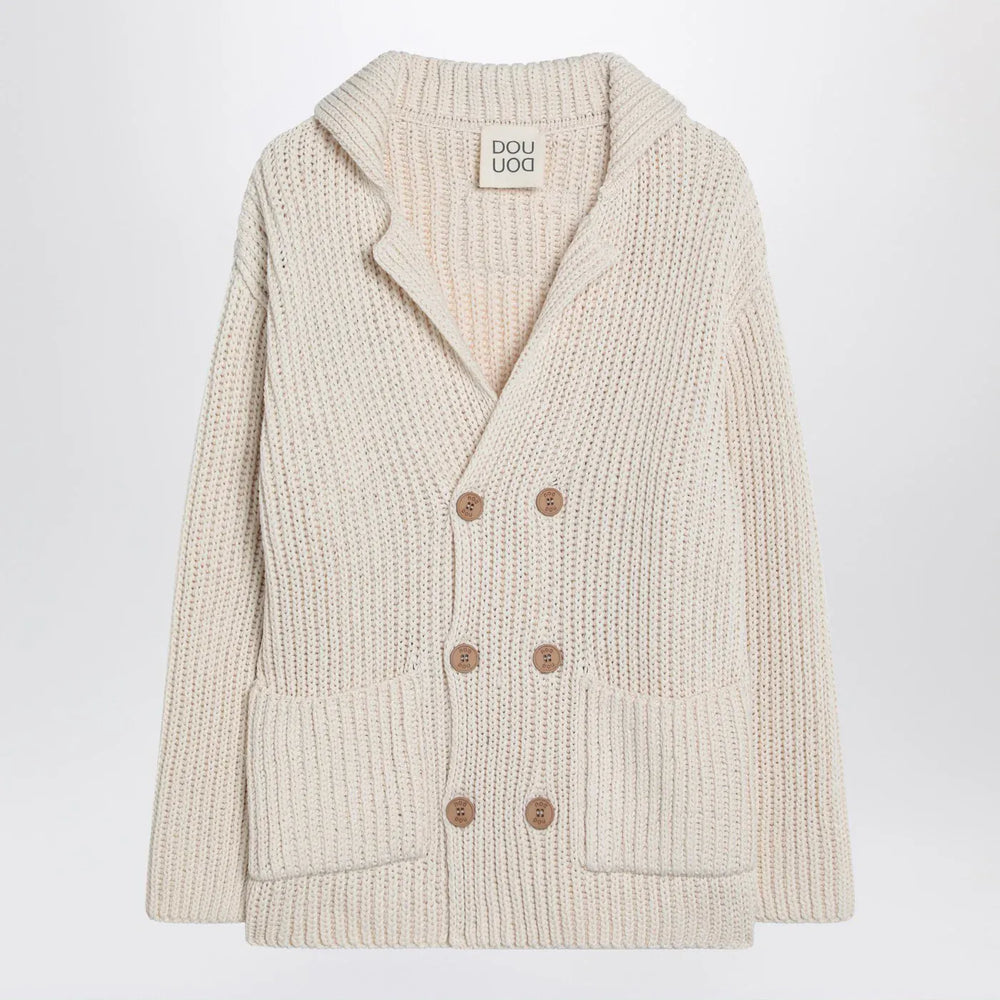 Douuod - Cardigan Triciclo ivory in cotton Brand Shirts & Tops 12