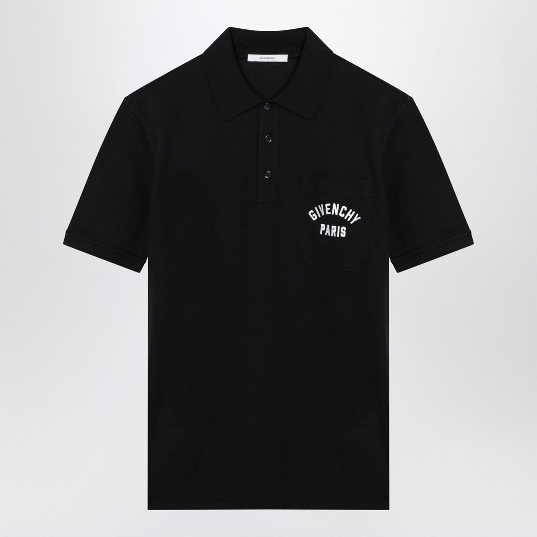 Shirts & Tops Givenchy - Dark blue polo shirt with logo embroidery Brand