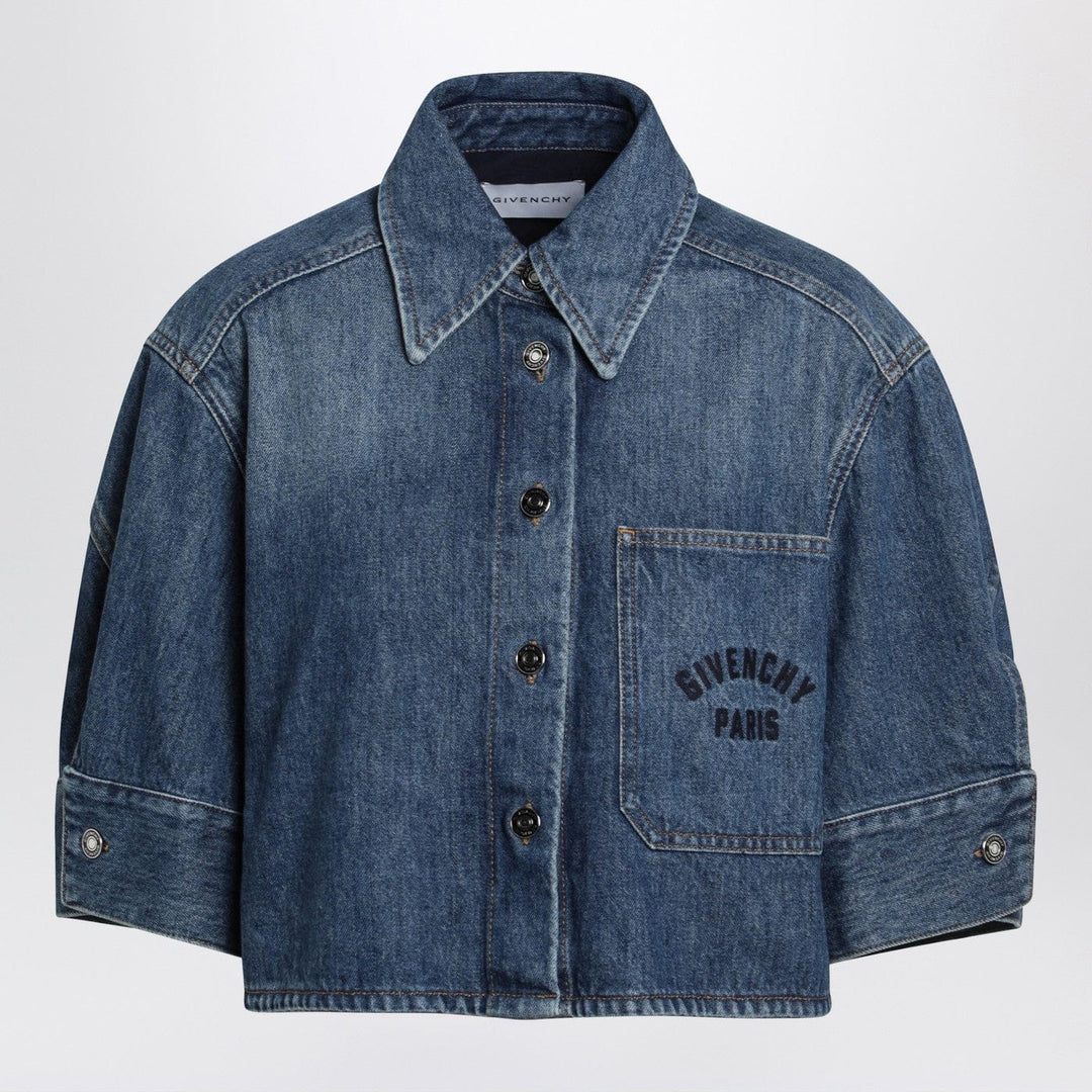 Shirts & Tops 36  FR Givenchy - Short Cocoon shirt in medium blue Brand