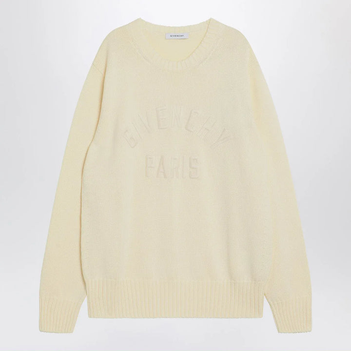 Givenchy - Sweater écru in cotton with logo Brand Shirts &amp; Tops M