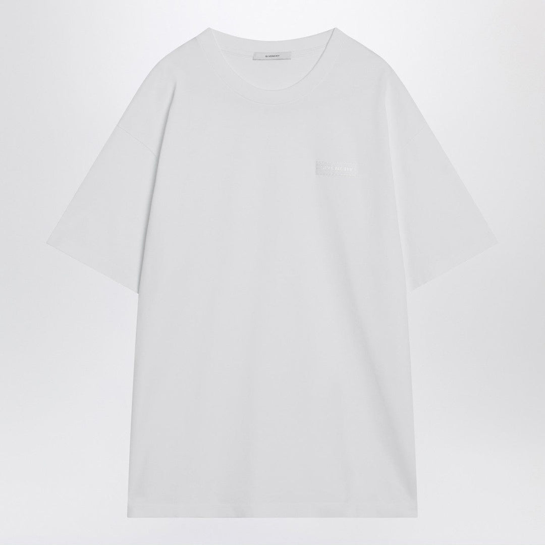 Shirts & Tops S Givenchy - White cotton T-shirt with logo patch Brand