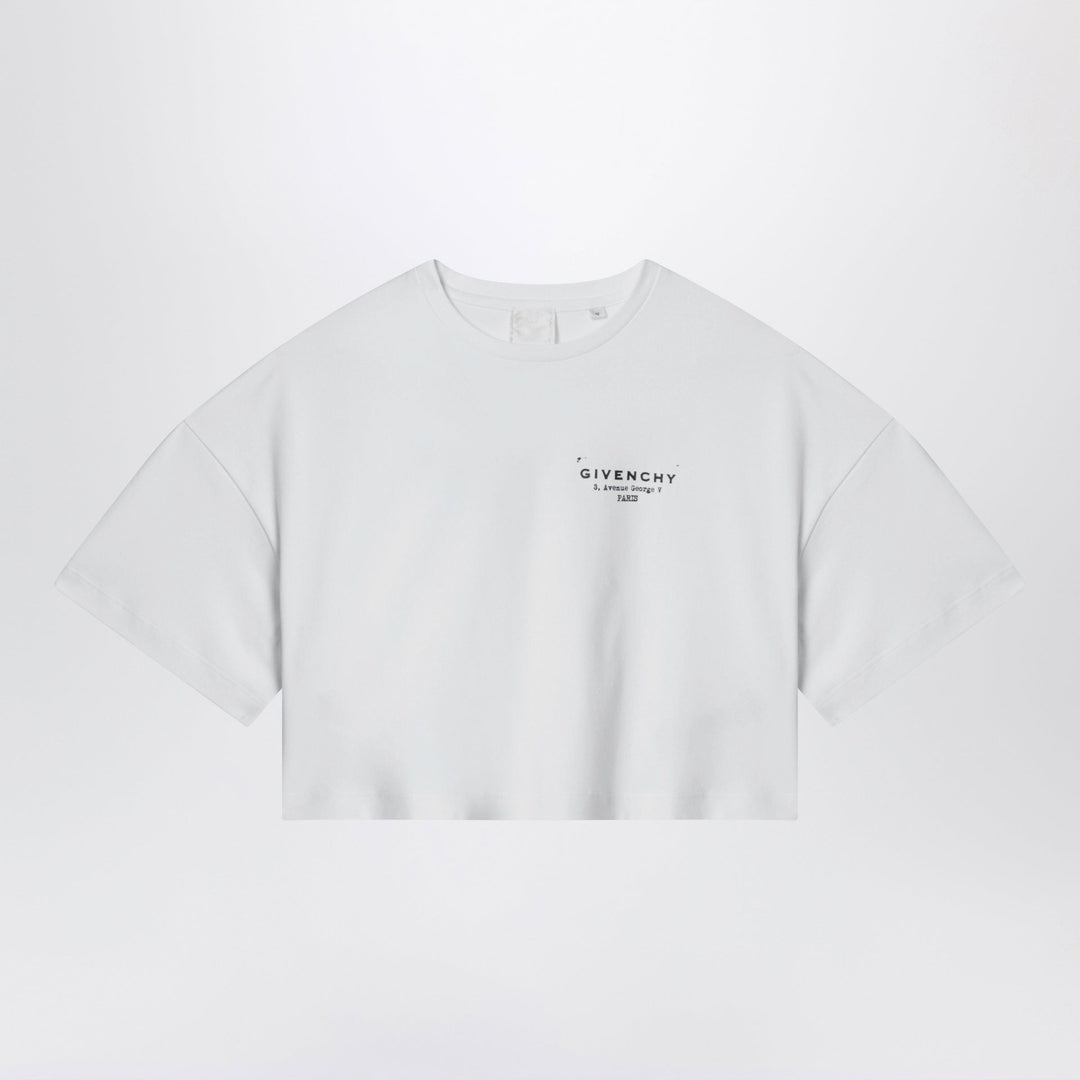 Shirts & Tops Givenchy - White cropped T-shirt with logo print Brand