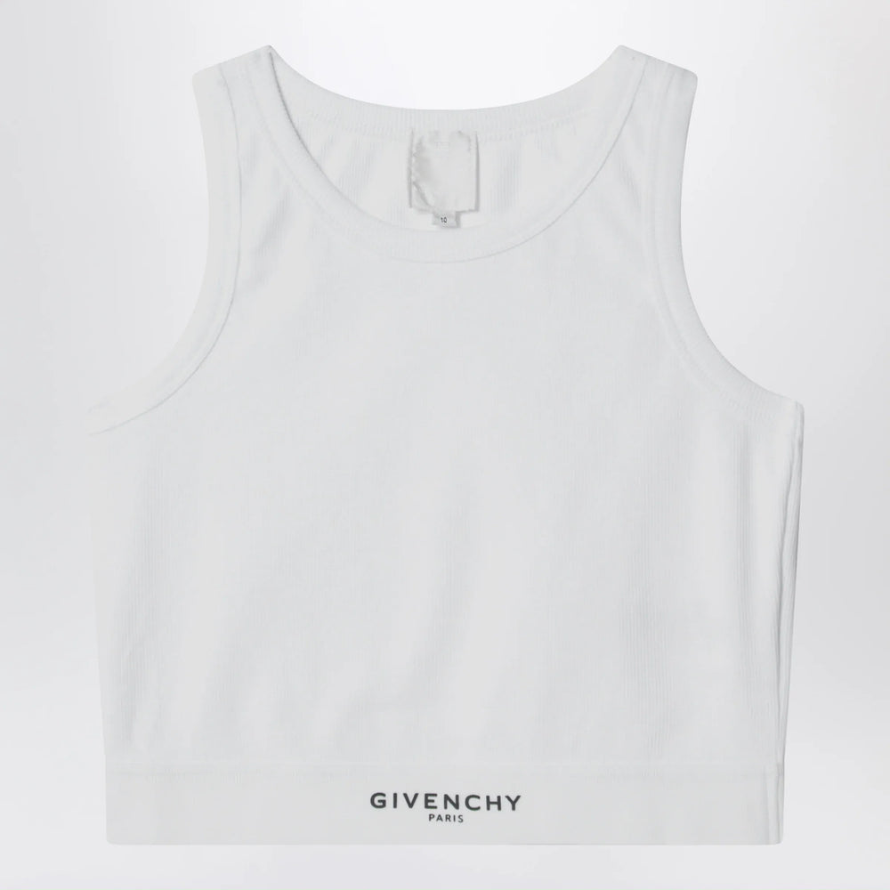 Givenchy - White cropped top with logo Brand Shirts & Tops 10