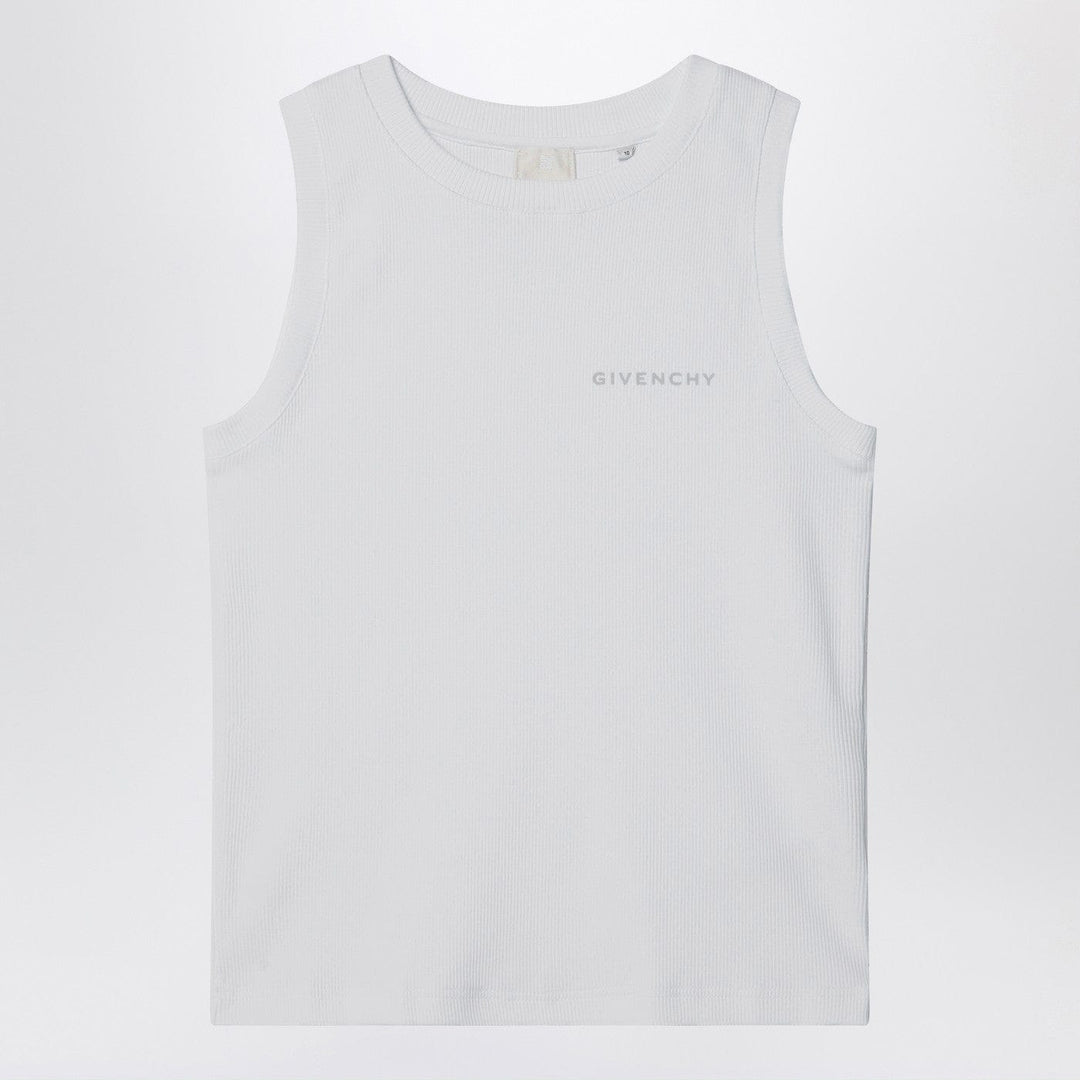 Shirts & Tops 12+ Givenchy - White ribbed tank top with logo Brand
