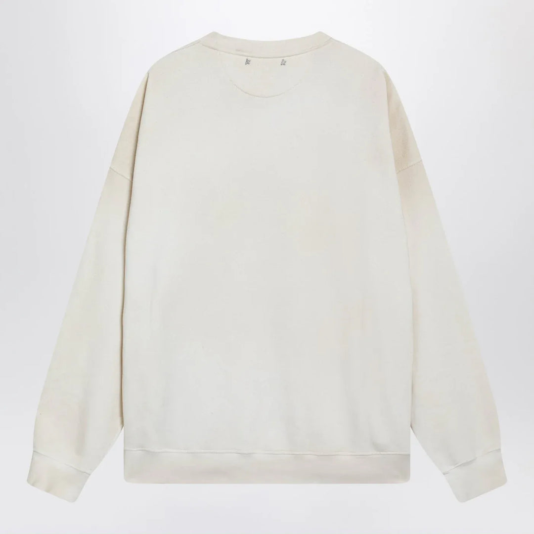 Golden Goose - White crewneck sweatshirt with patches Brand Shirts &amp; Tops