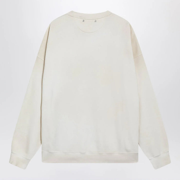 Golden Goose - White crewneck sweatshirt with patches Brand Shirts &amp; Tops