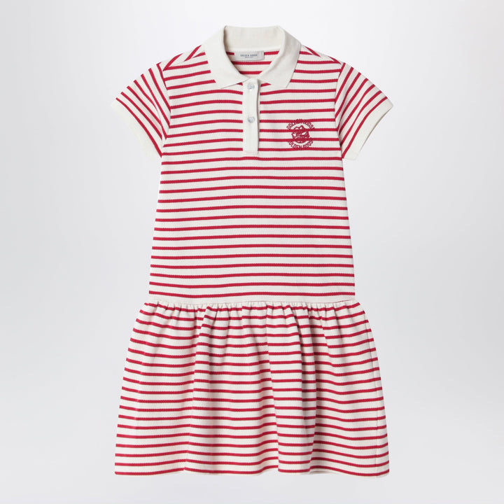 Shirts &amp; Tops Golden Goose - White/red striped polo dress Brand