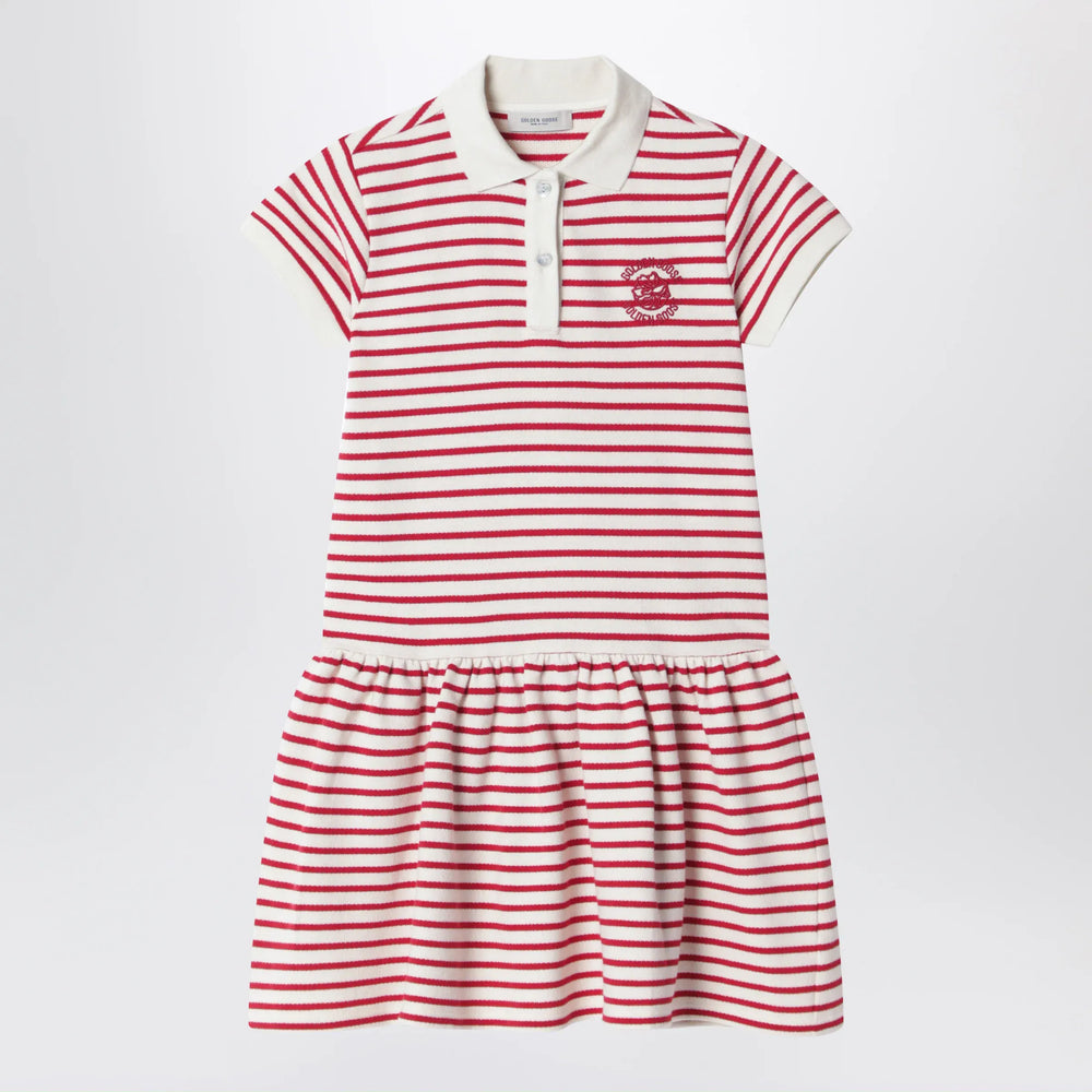 Golden Goose - White/red striped polo dress Brand Shirts & Tops 8