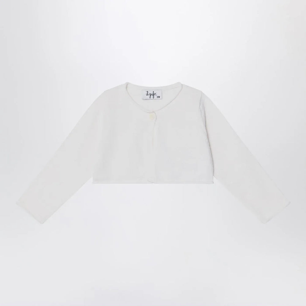 Il Gufo - Short wrap cardigan white milk Brand Shirts & Tops 8