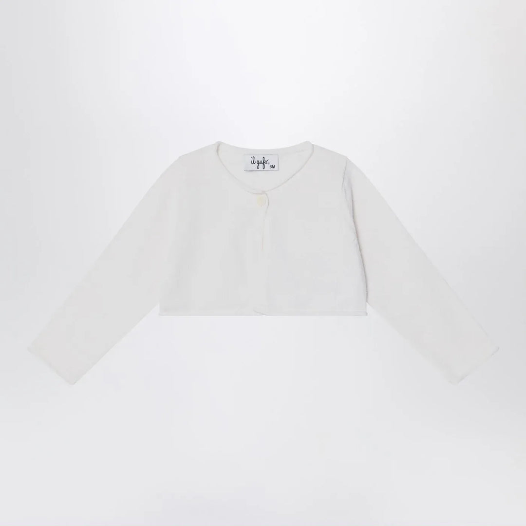 Il Gufo - Short wrap cardigan white milk Brand Shirts &amp; Tops 8