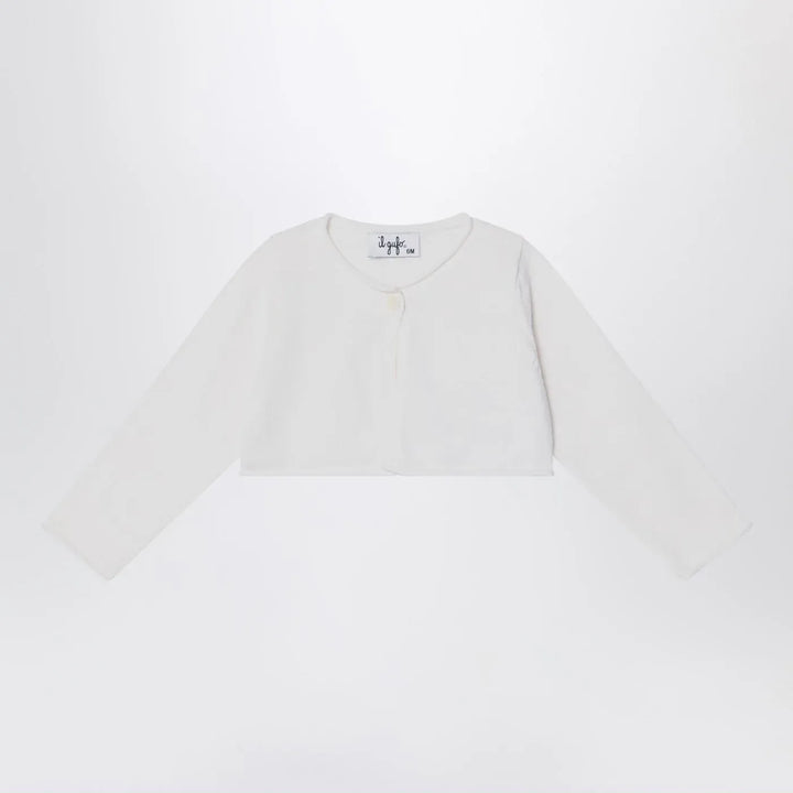Il Gufo - Short wrap cardigan white milk Brand Shirts &amp; Tops 8