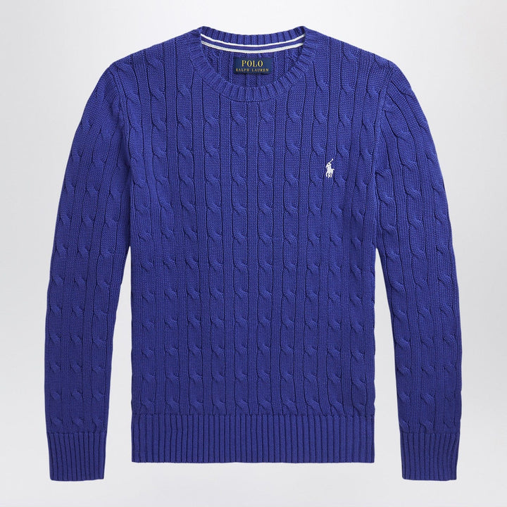 Shirts &amp; Tops Polo Ralph Lauren - Bright blue crew neck sweater with braids Brand