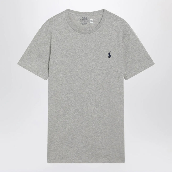 Polo Ralph Lauren - Grey mélange cotton Custom Slim-Fit T-shirt Brand Shirts &amp; Tops S