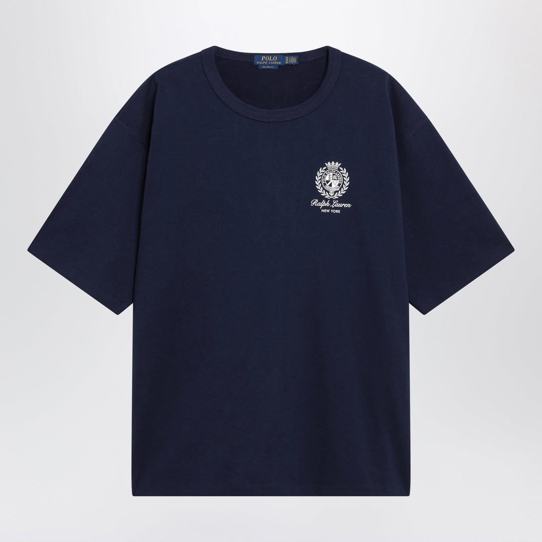 Shirts &amp; Tops Polo Ralph Lauren - Navy Blue Relaxed-Fit T-Shirt With Logo Prints Brand