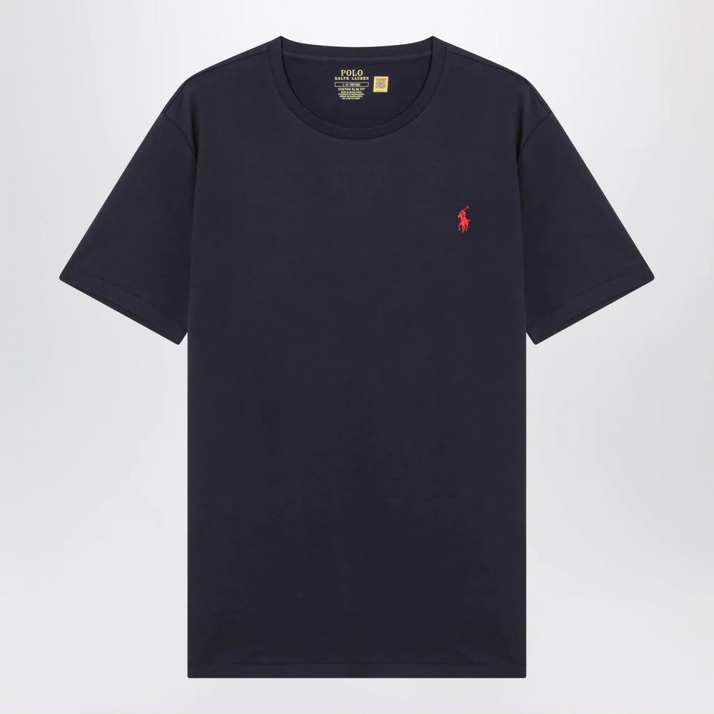 Polo Ralph Lauren - T-shirt blue in cotton Custom Slim-Fit Brand Shirts & Tops S