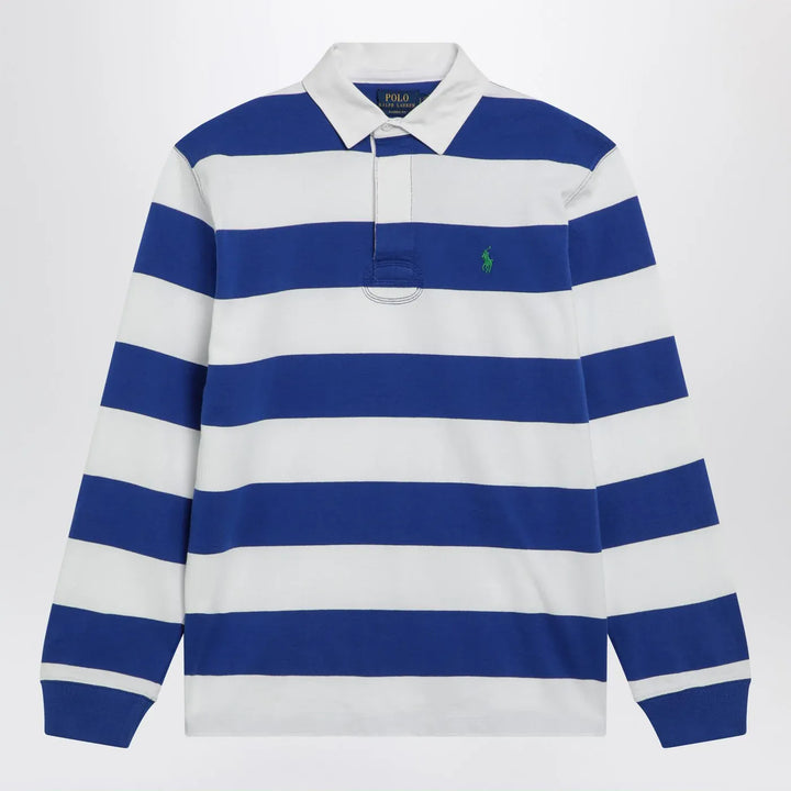 Polo Ralph Lauren - White/blue striped Classic Fit polo shirt Brand Shirts &amp; Tops L