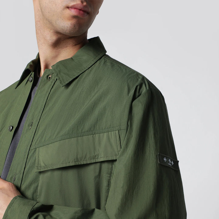 TATRAS - Khaki green Doris shirt in cotton blend Brand Shirts &amp; Tops