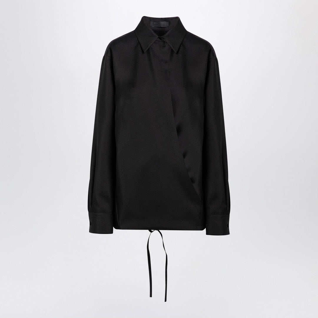 Shirts &amp; Tops 42  IT Valentino - Black shirt with drawstring Brand