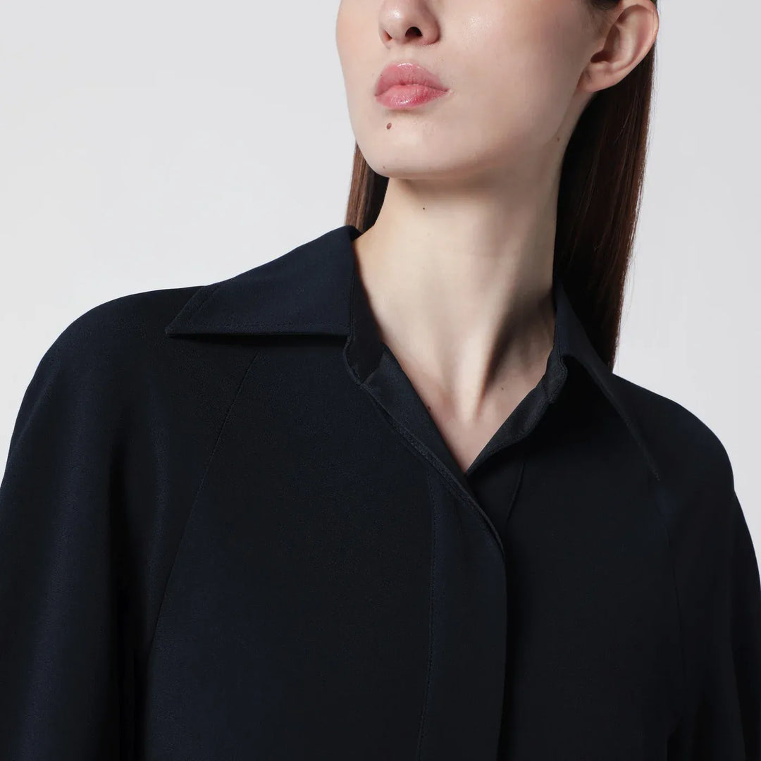Victoria Beckham - Navy blue midi shirt dress Brand Shirts &amp; Tops 8 UK