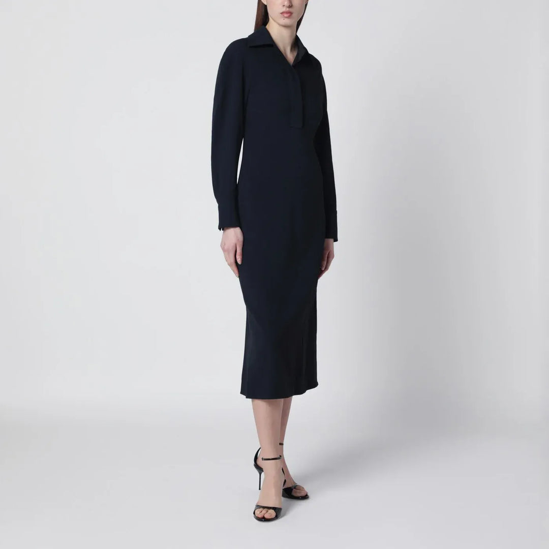 Victoria Beckham - Navy blue midi shirt dress Brand Shirts &amp; Tops 8 UK