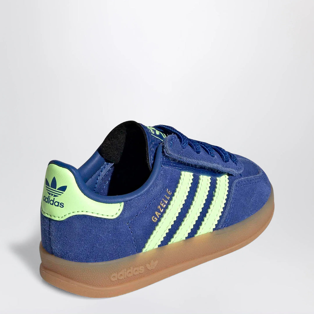 adidas Originals - Gazelle Indoor sneakers in Royal Blue / Green Spark / Gold Metallic Brand Shoes