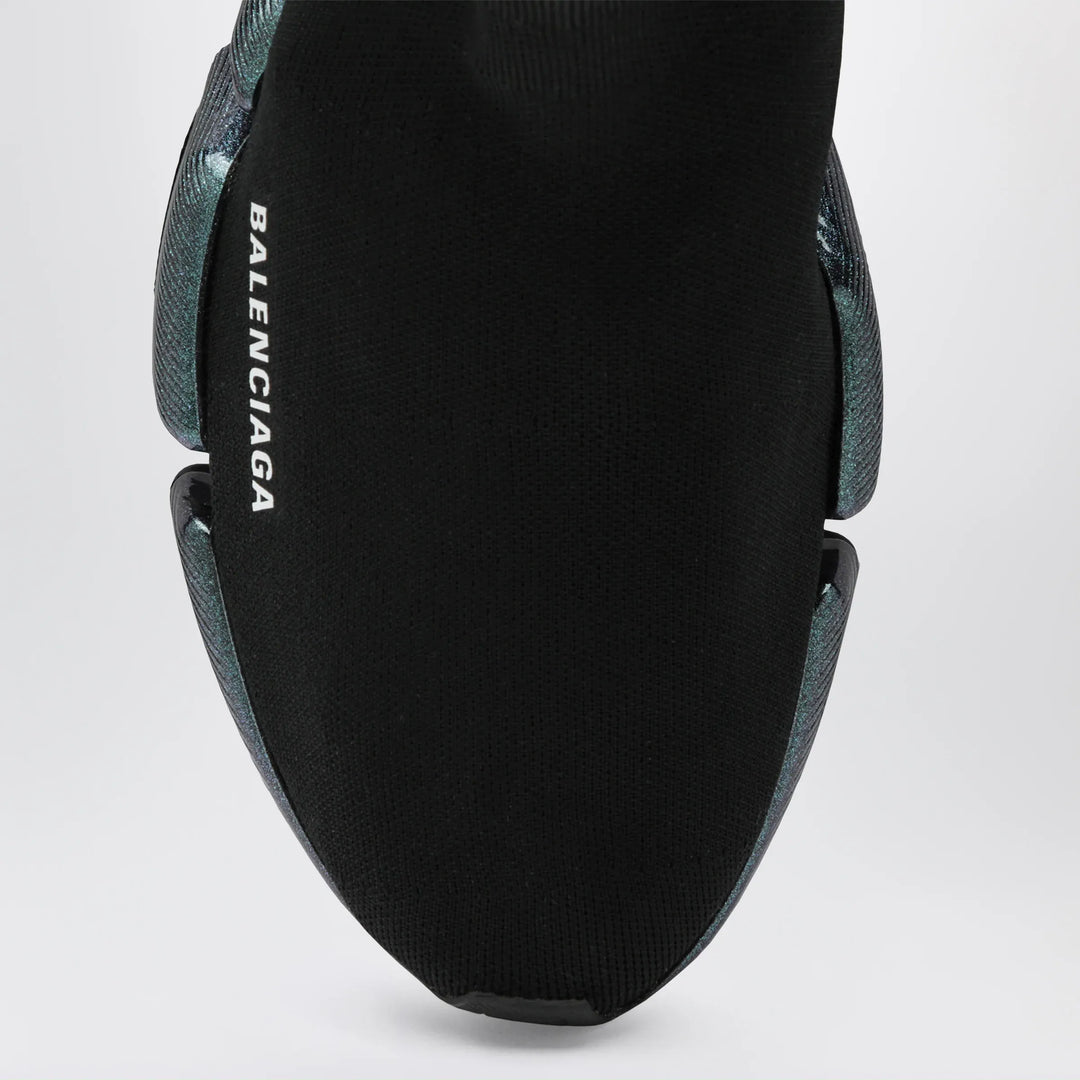 Balenciaga - Black/blue Speed 2.0 Iridescent knit sneakers Brand Shoes
